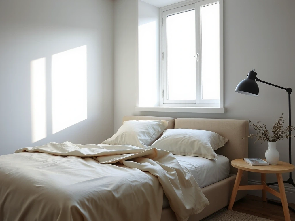 Pokojná atmosféra spálne pre lepší odpočinok